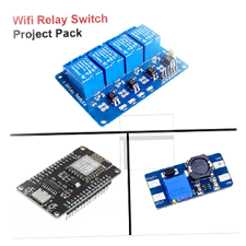 ESP8266 Based Wifi Relay Switch DIY Project Pack Combo